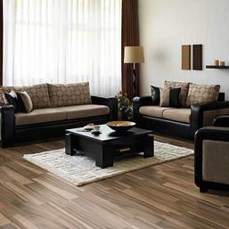 living room with hardwood flooring